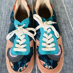 Inkkas Leather and Textile Sneakers